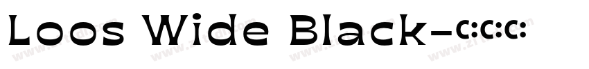 Loos Wide Black字体转换 Loos Wide Black字体转换